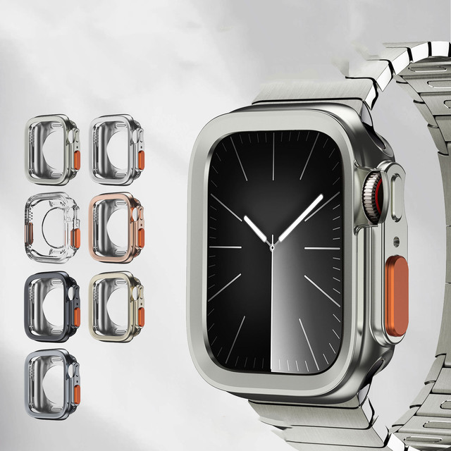 Full Protection Fancy Faux Ultra Appearance TPU Watch Case for Apple Watch Cover