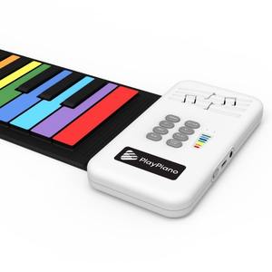 便携式彩虹电子手卷钢琴49键初学者折叠加厚儿童软键盘乐器 - Product Image 5