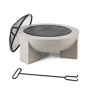 Magnesium Oxide Outdoor Fire Pit Charcoal Grill Multi Functional Garden Patio Heating Stove - Product Image 3