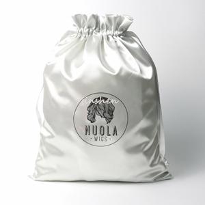 Custom Satin Hair & Wig Storage Bag for Jewelry Cosmetics Gift <b>Packaging</b> with Logo <b>Textile</b> <b>Packaging</b> - Product Image 5