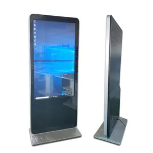 Hot sale 4k High Lightness 55 Inch Floor Stand Interactive Advertising Screen Digital Signage Totem LCD TV Touch Screen Kioks