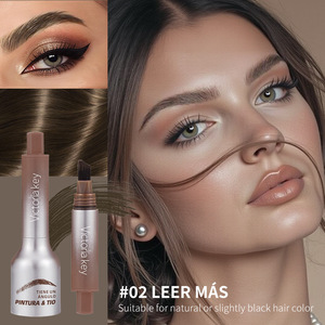 Nouveautés en gros : Poudre à sourcils multi-usages Bardy en plastique pour sourcils, blush et ligne des cheveux, tampon anti-bavures et pinceau à sourcils - Product Image 6