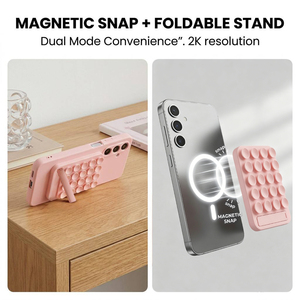 10 Vivid Colors Silicone Suction Phone Holder Hands Free Magnetic Cup Phone Stand <b>Foldable</b> Kickstand <b>Wall</b> Mount Universal Fit - Product Image 2