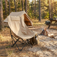 Chaise pliante portable Moon Chair en tissu Oxford résistant, avec structure en aluminium, pour le camping, la plage, les pique-niques, le jardin et les loisirs