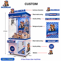Máquina de garras con diseño plegable, reduce costos de envío, instalación en 10 minutos, alto ROI, máquina de grúa de juego comercial para arcade