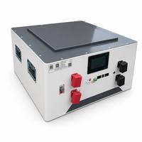 Batterie au lithium fer phosphate LiFePO4 intelligente de 15 kW, boîtier de montage en rack empilable, grade A, BMS intelligent, application Bluetooth