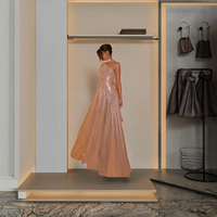 Gaun Pesta Pernikahan Sharon Said Model A-Line Elegan Warna Rose Gold Satu Bahu dengan Selendang Lipit untuk Acara Malam dan Prom