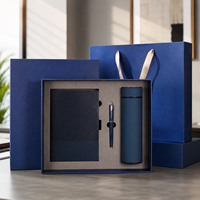 Coffret Cadeau Sans Fil Idéal pour Entreprises : Tasse Isotherme, Stylo, Clé USB, Carnets A5 en Papier Épais, Personnalisable