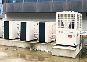 Pompe à chaleur commerciale à source d'eau RMRB RMRB-03YR-D 12kW, compresseur à vis R410A, haute performance énergétique (COP), 380V, pour piscines et hôtels - Product Image 3