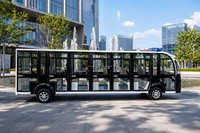 Bus touristique électrique 20 places, moteur AC 7,5 kW, batterie 72 V 150 Ah, autonomie 80 km, idéal pour grands parcs, hôtels et navettes urbaines