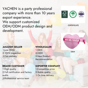 YACHEN 母の日バレンタインデー パーティー用品 ギフト ハート型LEDライトアップ 透明ボボバルーン ローズフラワー付き - Product Image 6