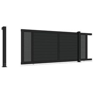 Ace Puerta de aluminio Vallas de jardín de aluminio y bisagras de puertas Diseños de entrada Precios Diseño de puerta corredera simple - Product Image 2