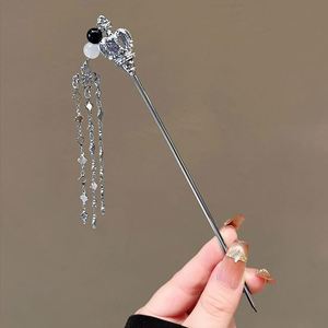 Horquilla de Pelo Vintage de Estilo Chino con Borla de Mariposa para Mujer, Pasador de Pelo Étnico de Metal para Peinados Tradicionales Hanfu - Product Image 4