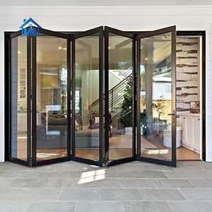 Puertas Plegables de Vidrio Laminado Doble Templado de Aleación de Aluminio Plegables Minimalistas de Estilo Japonés WINDOR, Aislamiento Acústico - Product Image 1
