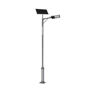Farola Solar de 6 Metros para Exteriores, LED, Aleación de Aluminio, Celda Solar Mono Si, CC 24V, Vida Útil de 50000 Horas, Iluminación para Caminos Rurales - Product Image 1