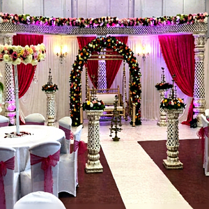 Décoration de scène moderne pour cérémonies de mariage d'Asie du Sud-Est, événements, baby shower, cérémonies de puberté - Installation de scène en fibre de verre USA - Product Image 1