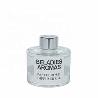 Meilleure vente en gros de luxe clair 50ml 100ml diffuseur de roseaux d'arôme bouteille de diffuseur de roseaux en verre avec bâton