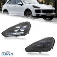Kit de modernisation de phares Junyo Led pour Porsche Cayenne 15-18, passage des anciens phares à de nouveaux phares Led Matrix