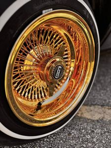 Rines de Alambre Cromados de Lujo Personalizados, 100 Radios, 13-24 Pulgadas, Diseño Cóncavo para Lowrider, Cadillac, Chevy Impala, Buick, Oldsmobile - Product Image 4