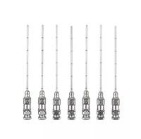 Populaire NO.12 tête ronde trou latéral aiguille 50MM/100MM longueur trou latéral métal seringue aiguille distributeur machines-outils accessoires