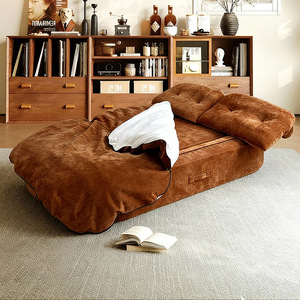 Sofá Cama Estilo Nórdico, Cómodo Sofá de Pana Plegable de Doble Uso, Estilo Relajado, para Sala de Estar, Dormitorio, Apartamento, Hotel - Product Image 4