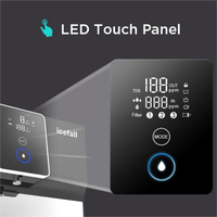 Système Ro, filtre à eau à osmose inverse, distributeur d'eau pure intelligent uv pour la maison
