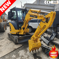 Mini-excavatrice sur chenilles Komatsu Pc30 d'occasion, Japon, 3 tonnes, diesel, hydraulique, prête à être expédiée
