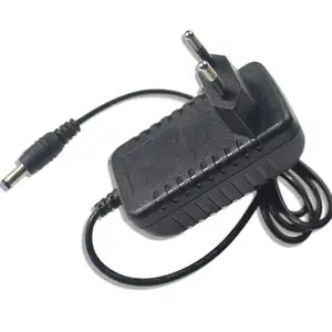 Adaptador de tomada coreana, adaptador de tomada ac 100-240v para dc 12v 2a 3a 2000ma para fonte de alimentação, 5.5mm x 2.1-2.5mm para cctv