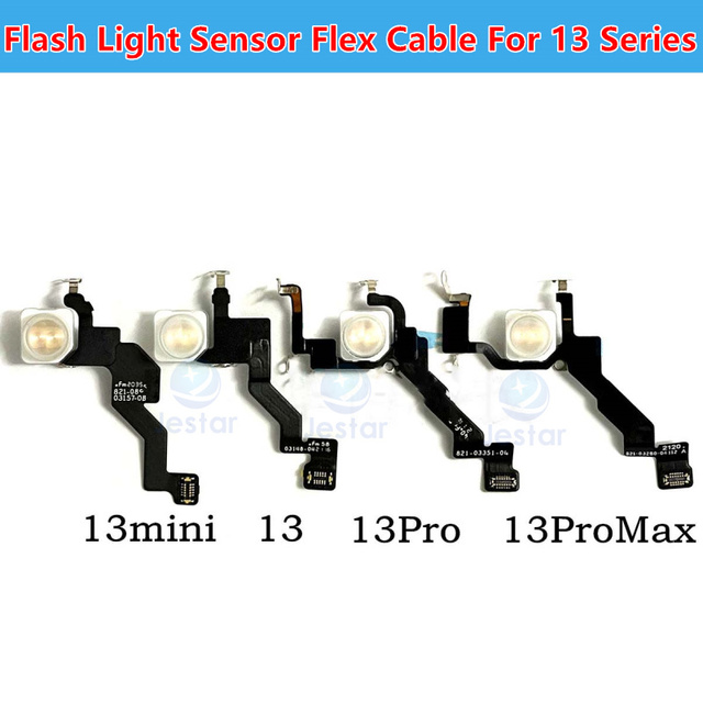 Flash Light Sensor LED Lighting Flashlight Flex Cable For iPhone 12 13 Series Pro ProMax Mini Replacement Repair Parts