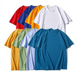 T-shirts de sport durables pour hommes, 100% coton, motif uni, anti-rétrécissement, col rond, manches courtes, pour la course à pied et la remise en forme - Product Image 1