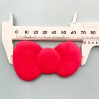 Ruban en peluche couleur bonbon de 7,2 cm pour accessoires de cheveux et décoration de vêtements DIY