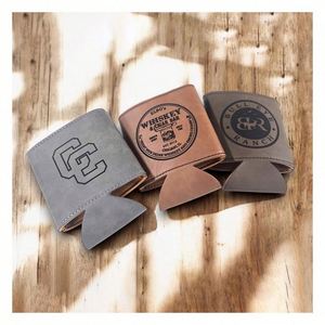 Fundas Personalizadas de Cuero Sintético para Latas, con Logotipo Grabado, Porta Latas de Cuero PU, Enfriador de Botellas y Latas con Diseño Camuflado - Product Image 1