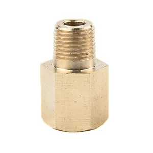 High Quality Perfect Fit Brass Reducing Pipe Adapter 1/8npt Female To 1/8 BSPT Male Pressure Gauge Adapter
