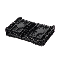 12.7QT Heavy Duty Pliable Empilable Pliable En Plastique Durable légume fruit bière Easy-Grip Poignées Caisse À Lait