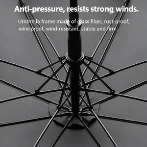 YS Custom Logo Modern All 1 Oversize Promotional Portable UV Coating Automatic <b>Windproof</b> Straight Golf <b>Umbrellas</b> Rain Waterproof - Product Image 3