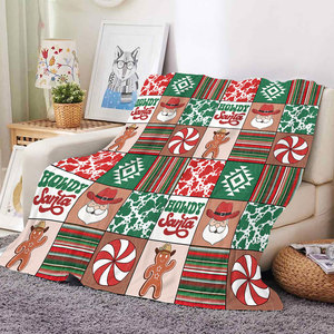 Manta de Franela Suave de Felpa con Diseño de Vaquero del Oeste, Muñeco de Nieve y Botas para Halloween y Navidad, Ideal para Sofá, Cama y Descanso en Días Festivos - Product Image 4
