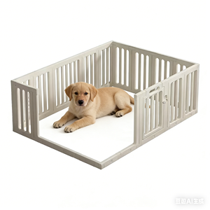 Valla para Mascotas de Plástico Sólido, Económica y de Alta Calidad, con Cierre de Botón, para Perros Grandes y Pequeños, Compatible con Puertas, Anti-Escape - Product Image 6