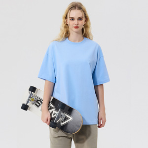Camiseta Personalizada con Cuello Grueso, 230gsm, 260gsm, 300gsm, Corte Recto, Oversize, Impresión Digital, 100% Algodón para Hombre - Product Image 6