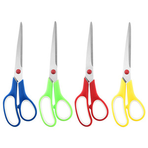 Customized Stainless Steel Blade Scissors Smooth DIY for Household Office Student Tailor-Metal <b>Rubber</b> <b>Plastic</b> Stationery - Product Image 1