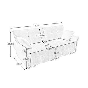 Meubles de salon personnalisés en gros appartement petit canapé en tissu vert foncé 2 <span class=keywords><strong>places</strong></span> deux <span class=keywords><strong>places</strong></span> ensemble de canapés - Product Image 6