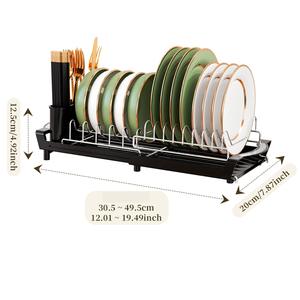 Égouttoir à vaisselle compact extensible en acier inoxydable, personnalisable avec logo et couleur, pour comptoir de cuisine - Product Image 4