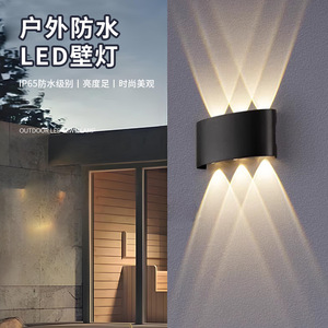 Lámpara de Pared LED de Doble Cabezal IP65 de Acero Inoxidable para Uso en Interiores y Exteriores, Paredes Exteriores, Hoteles, Patios; Iluminación Superior e Inferior - Product Image 3