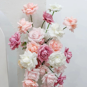 O-X304 <span class=keywords><strong>Rose</strong></span> Artificiali Realistiche Bianche, Rosa e Rosse per Decorazioni Casa e Matrimonio, Fiori Artificiali di Alta Qualità, <span class=keywords><strong>Rose</strong></span> <span class=keywords><strong>Blu</strong></span> - Product Image 5