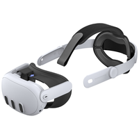 Ikat kepala, pengganti bando yang dapat disesuaikan, kenyamanan yang ditingkatkan, tali kepala untuk Meta Quest3/3S, aksesori kacamata VR, tali kepala
