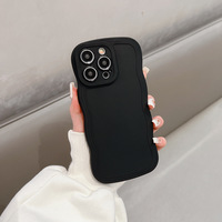 Coque de téléphone portable en gros pour iPhone 16 Plus 15 Pro Max 14 13 12 11 18 Pro, couleur bonbon, motif vague, coque arrière rigide
