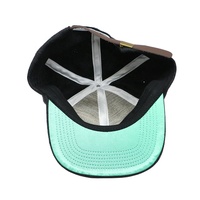 Conception personnalisée 6 panneaux feutre logo papa casquettes laine mélangée bracelet en cuir boucle en métal laine chapeaux non structurés papa chapeaux