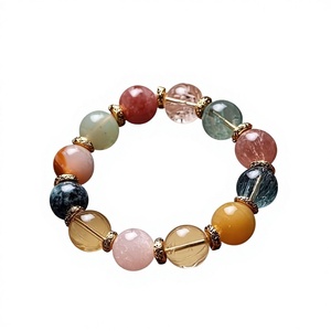 Bracelet en perles de résine mignonnes, fait à la main, élastique, bijoux de mode, cadeau pour femmes et filles - Product Image 6
