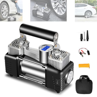 Portable Tire Inflator Equipped Hot Selling Munti-functionnal Inflator Rapid Inflation Potable Double Cylinder Tyre Air Pump