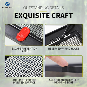 Terrarium en verre Hanze, moderne, classique, simple, écologique, boîte de présentation, bouton-pression, dessus en maille, réservoir de luxe pour reptiles arboricoles - Product Image 3