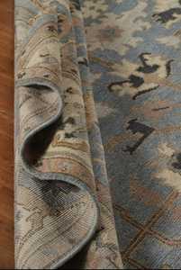 พรมขนสัตว์ตุรกีขนาด5x8ฟุตงานแฮนด์เมดพรมปูพื้นสีฟ้าย้อมสีผักปรับแต่งได้ขนาดได้สำหรับสวดมนต์ออกกำลังกายที่บ้าน - Product Image 5